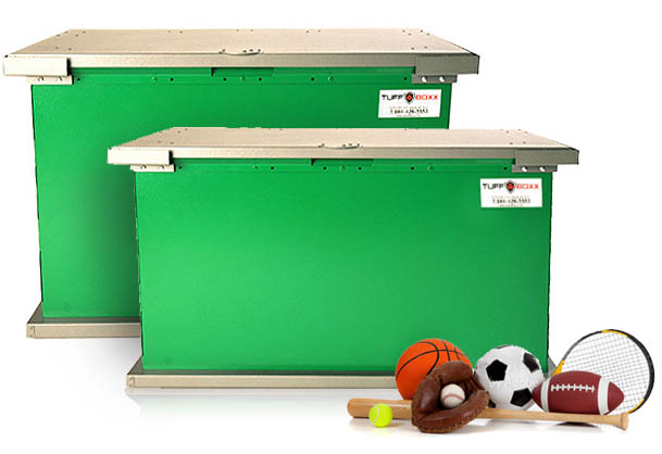 sports equipment storage