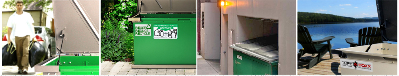 Commercial and residential garbage waste bins