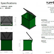 TuffBoxx Bruin - Animal Resistant Garbage and Secure Storage Bin