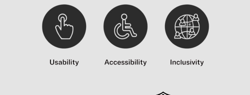 Icons representing usability, accessibility, and inclusivity above the PARIS Site Furnishings and TuffBoxx logos, emphasizing their commitment to accessible outdoor spaces.